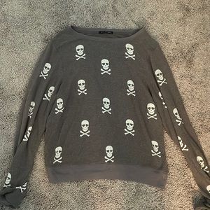 Wildfox skull sweatshirt